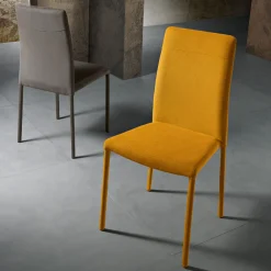 Viadurini Living Moderne Stühle-Moderner Esszimmerstuhl aus Stoff, hergestellt in Italien, Porzia