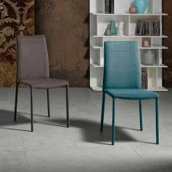 Viadurini Living Moderne Stühle-Moderner Esszimmerstuhl aus Stoff, hergestellt in Italien, Porzia