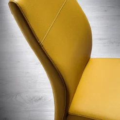 Viadurini Living Moderne Stühle-Moderner Esszimmerstuhl aus Ökoleder, hergestellt in Italien, Luigina