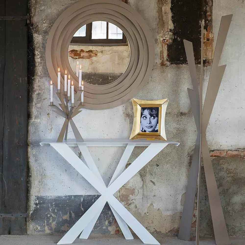 Viadurini Living Garderobenständer-Moderner Garderobenständer aus farbigem Eisen Made in Italy - Zecchina