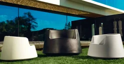 Vondom Sessel Kunststoff-Moderner Gartensessel aus Polyethylen, Roulette von