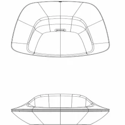 Vondom Sessel Kunststoff-Moderner Gartensessel aus Polyethylen Ufo von