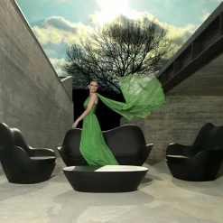 Vondom Sessel Kunststoff-Moderner Gartensessel aus Polyethylen, Sabinas von