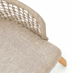 Varaschin Holzsessel-Moderner Gartensessel aus massivem Irokoholz Emma