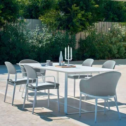 Varaschin Gartentische Fest-Moderner Gartentisch in unterschiedlichen Dimensionen Kolonaki