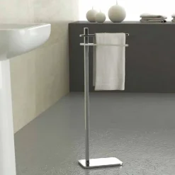 Viadurini Bathroom Badetuchhalter-Moderner Handtuchhalter mit 2 Eisenarmen Made in Italy - Cali