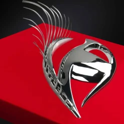 Viadurini Living Abstrakte Bilder-Moderner handwerklicher Rahmen aus Holz, Stahl und Harz Made in Italy - Eye