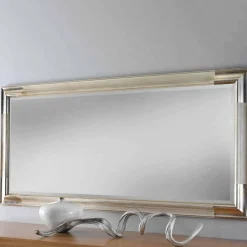 Viadurini Classic Wandspiegel-Moderner hölzerner Wandspiegel hergestellt in Italien Piera