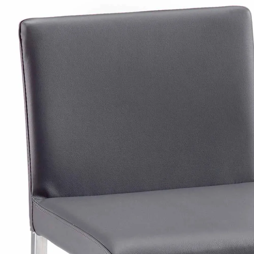 Viadurini Living Küchenhocker-Moderner Hocker aus Kunstleder, H.94 cm Alwyn, vollständig in Italien hergestellt