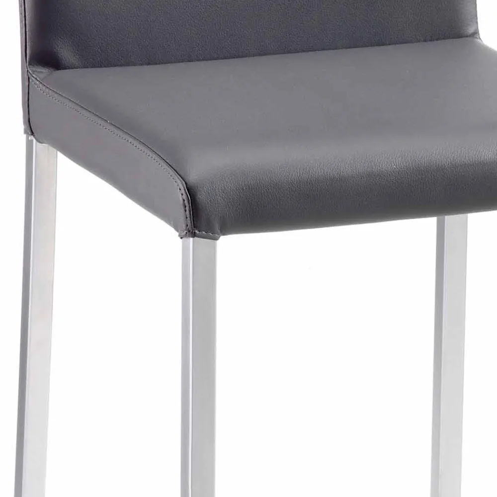 Viadurini Living Küchenhocker-Moderner Hocker aus Kunstleder, H.94 cm Alwyn, vollständig in Italien hergestellt