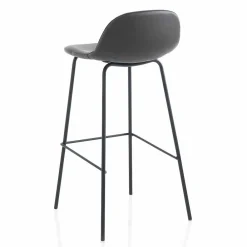 Viadurini Living Küchenhocker-Moderner Hocker aus Kunstleder oder Stoff mit Metallbeinen, 2 Stück - Billo