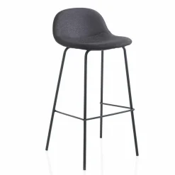 Viadurini Living Küchenhocker-Moderner Hocker aus Kunstleder oder Stoff mit Metallbeinen, 2 Stück - Billo