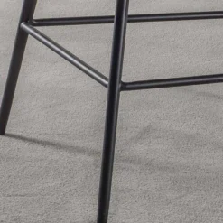 Viadurini Living Barhocker-Moderner Hocker H 80 cm, Sitzfläche aus Nubuk-Kunstelder - Ines