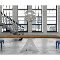 Viadurini Living Ausziehbare Esstische-Moderner Holztisch, ausziehbar bis 300 cm, hergestellt in Italien – Dalmatiner