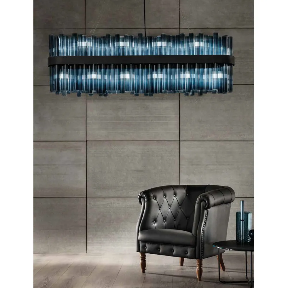 Viadurini Lighting Moderne Kronleuchter-Moderner italienischer handgefertigter Luxus-Kronleuchter aus mundgeblasenem Glas - Maesta