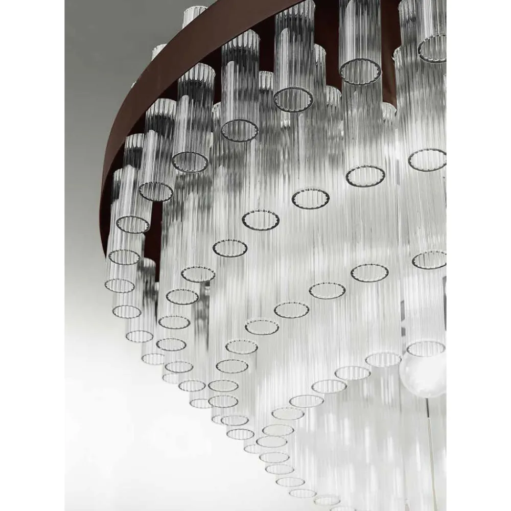 Viadurini Lighting Moderne Kronleuchter-Moderner italienischer Luxus-Kronleuchter aus mundgeblasenem Glas - Maesta