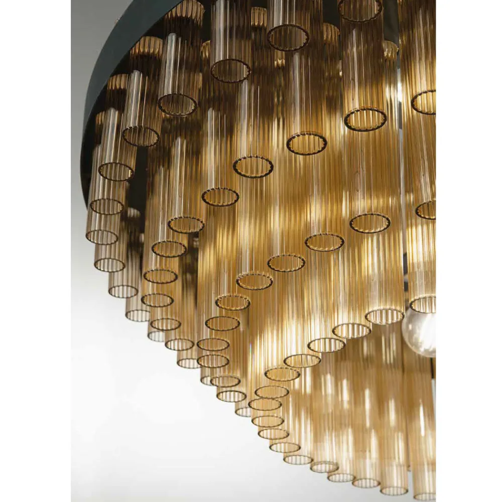 Viadurini Lighting Moderne Kronleuchter-Moderner italienischer Luxus-Kronleuchter aus mundgeblasenem Glas - Maesta