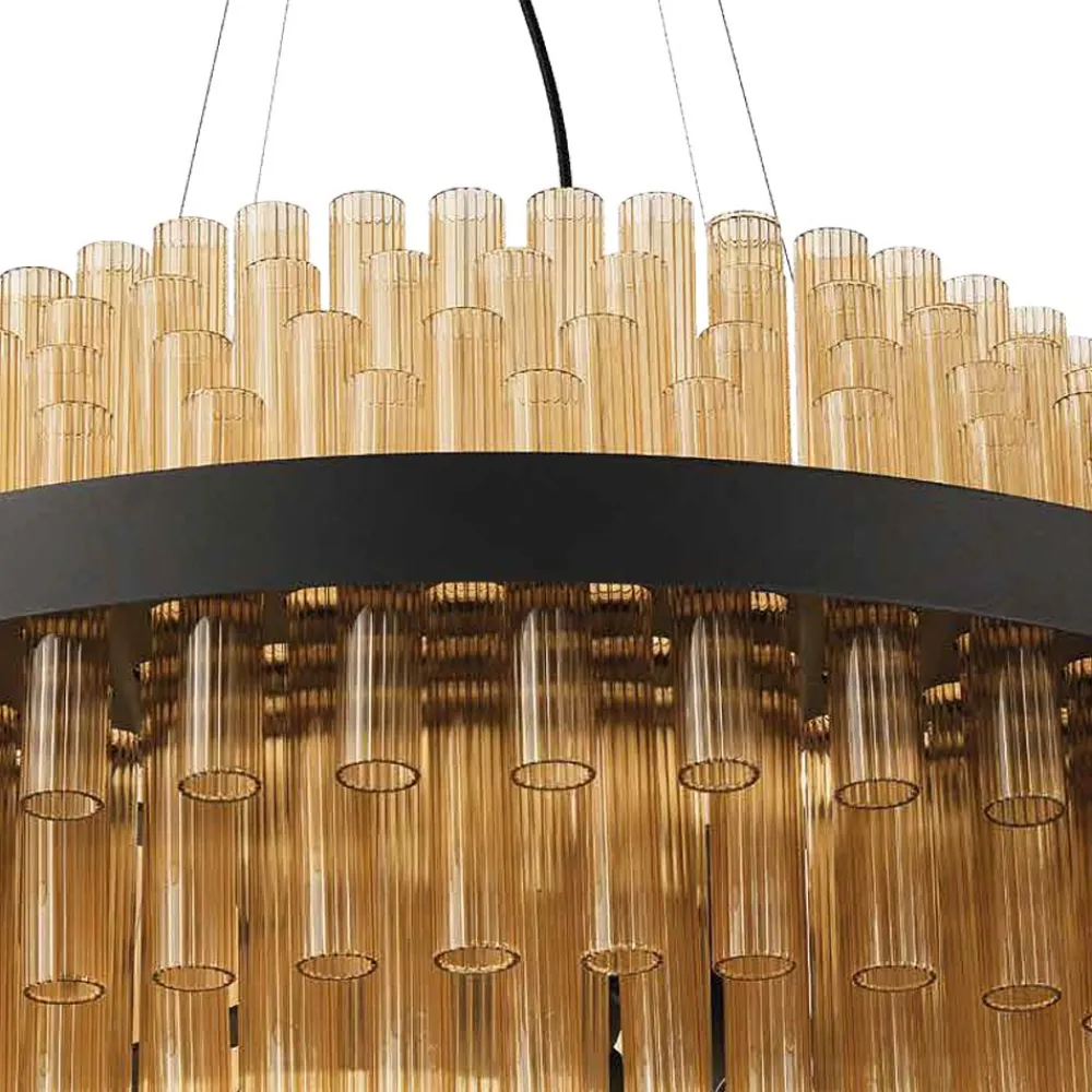 Viadurini Lighting Moderne Kronleuchter-Moderner italienischer Luxus-Kronleuchter aus mundgeblasenem Glas - Maesta