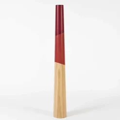 Viadurini Living Kerzenständer-Moderner Kerzenhalter aus massivem Kiefernholz mit farbigen Details - Offenheit