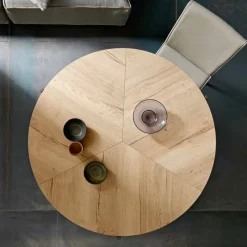 Viadurini Living Tisch Höhenverstellbar-Moderner klappbarer Esstisch aus Holz und Metall Made in Italy - Menelao