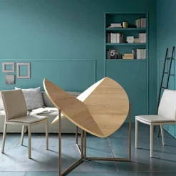 Viadurini Living Tisch Höhenverstellbar-Moderner klappbarer Esstisch aus Holz und Metall Made in Italy - Menelao