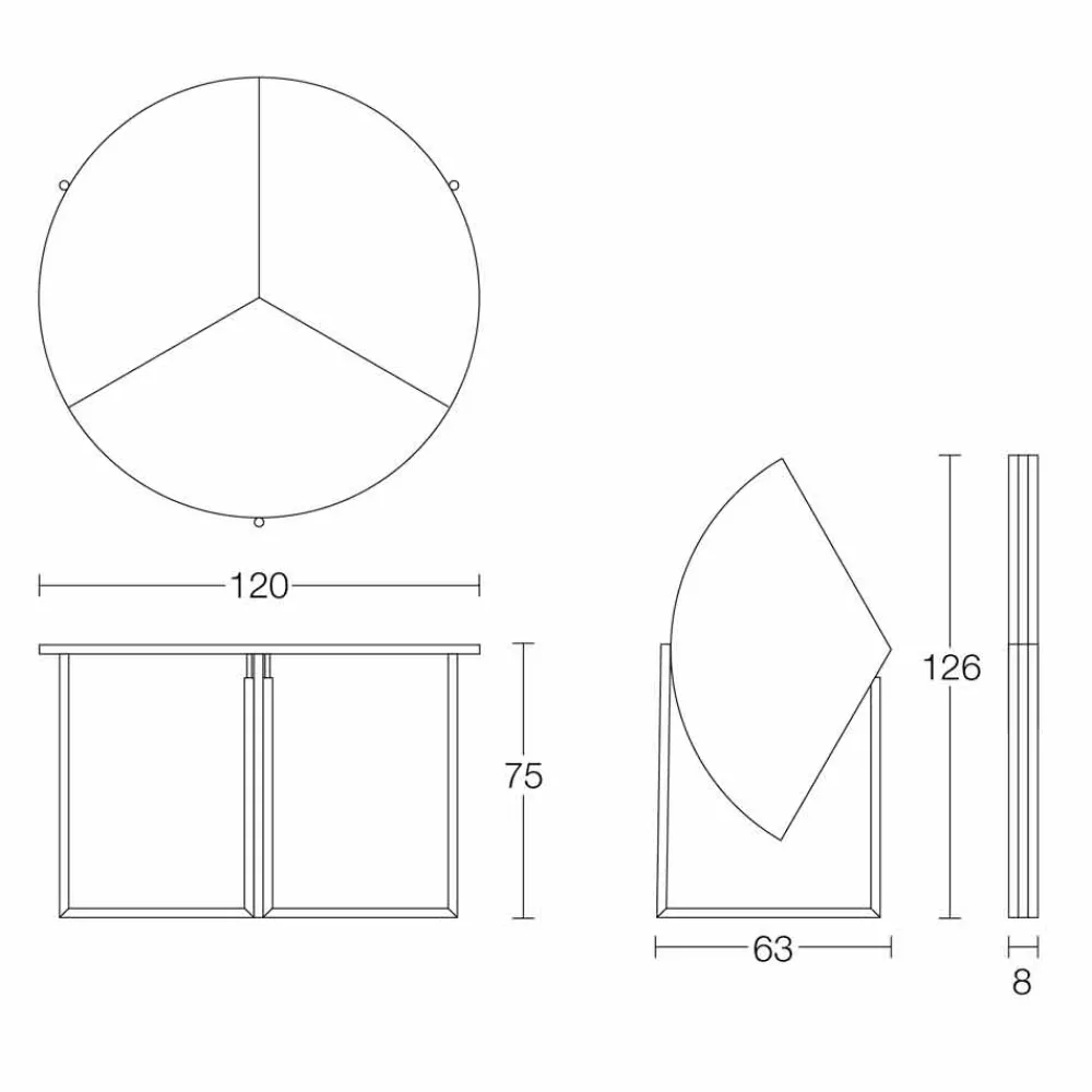 Viadurini Living Tisch Höhenverstellbar-Moderner klappbarer Esstisch aus Holz und Metall Made in Italy - Menelao