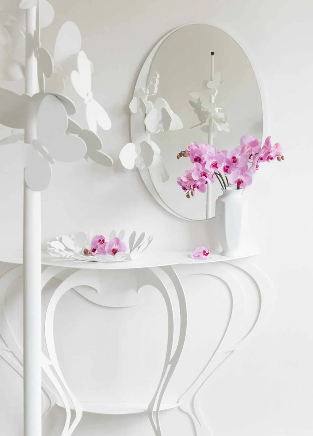 Viadurini Living Konsolentisch Flur-Moderner Konsolentisch aus farbigem Eisen Made in Italy - Barbata