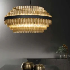 Viadurini Lighting Moderne Kronleuchter-Moderner Kronleuchter aus mundgeblasenem Glas und Metall, italienische Handwerkskunst - Maesta