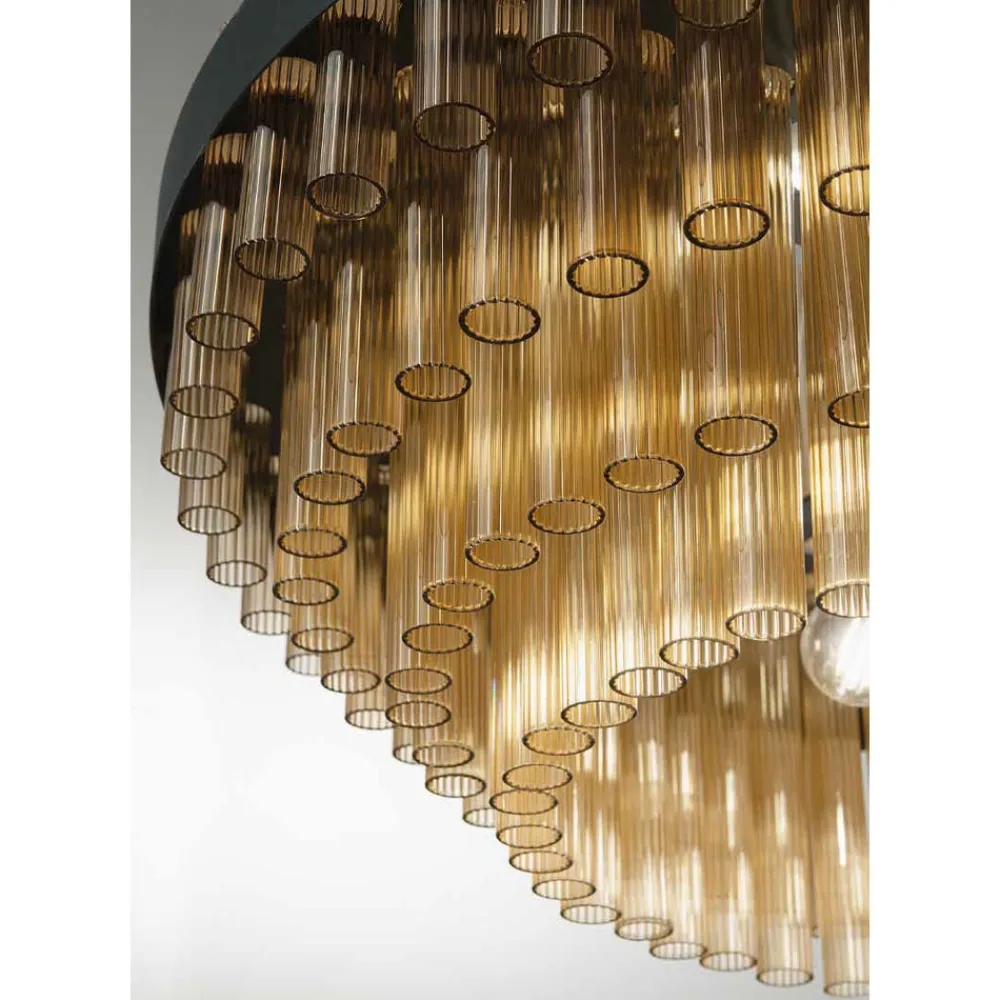 Viadurini Lighting Moderne Kronleuchter-Moderner Kronleuchter aus mundgeblasenem Glas und Metall, italienische Handwerkskunst - Maesta