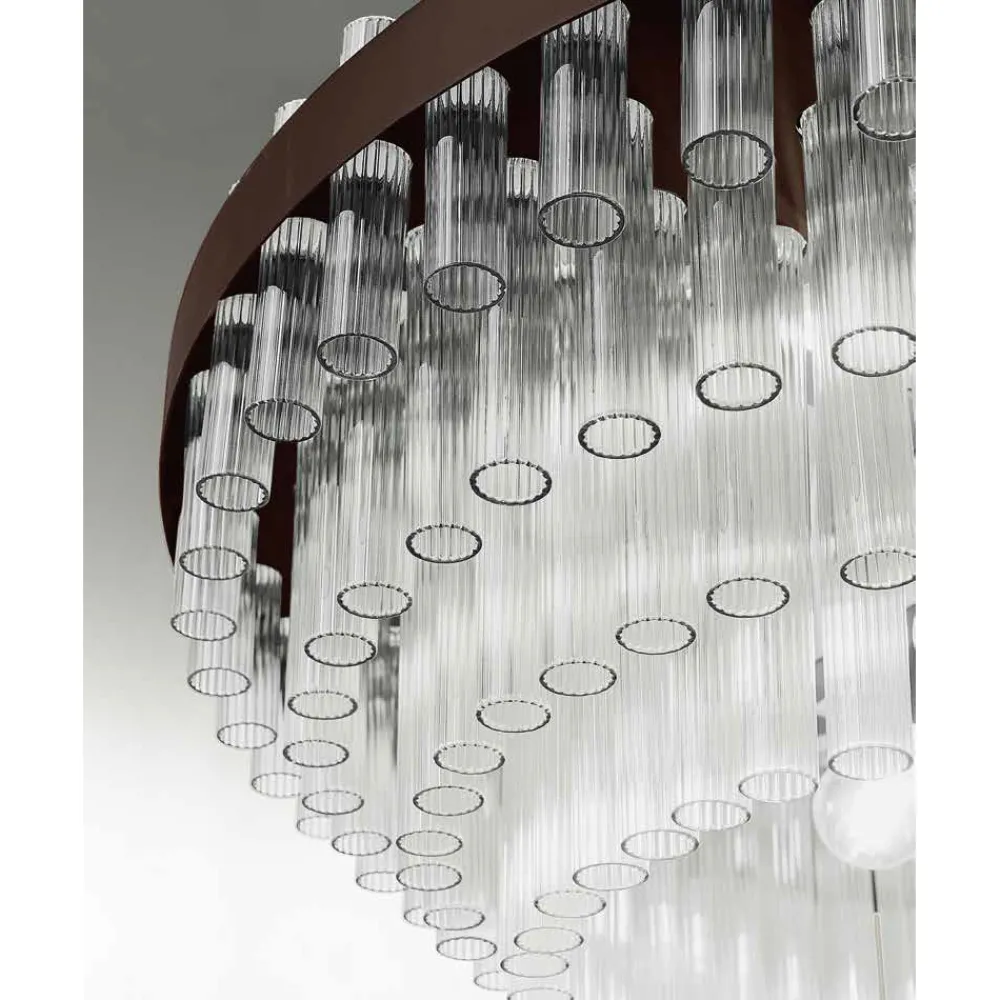 Viadurini Lighting Moderne Kronleuchter-Moderner Kronleuchter aus mundgeblasenem Glas und Metall, italienische Handwerkskunst - Maesta