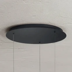 Viadurini Lighting Moderne Kronleuchter-Moderner Kronleuchter mit geometrischen Formen aus Metall und Kunstleder – Zypresse