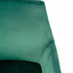 Viadurini Living Moderne Sessel-Moderner Lounge Chair aus petrolgrünem Samt und schwarzem Metall - getönt