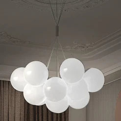 Viadurini Vetro di Venezia Murano Lampen|Moderne Kronleuchter-Moderner mundgeblasener Kronleuchter aus venezianischem Glas - Schnee