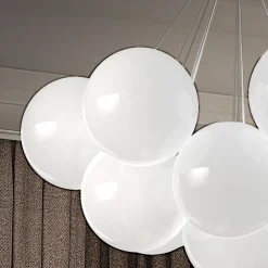 Viadurini Vetro di Venezia Murano Lampen|Moderne Kronleuchter-Moderner mundgeblasener Kronleuchter aus venezianischem Glas - Schnee