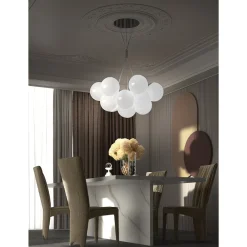 Viadurini Vetro di Venezia Murano Lampen|Moderne Kronleuchter-Moderner mundgeblasener Kronleuchter aus venezianischem Glas - Schnee