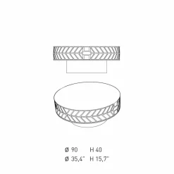 Viadurini Living Moderne Couchtische-Moderner niedriger Design-Couchtisch in Blau oder Bordeaux mit Ring – Lok