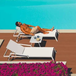 Viadurini in the Garden Garten Beistelltisch-Moderner Outdoor Couchtisch aus Aluminium und HPL - Carmine2