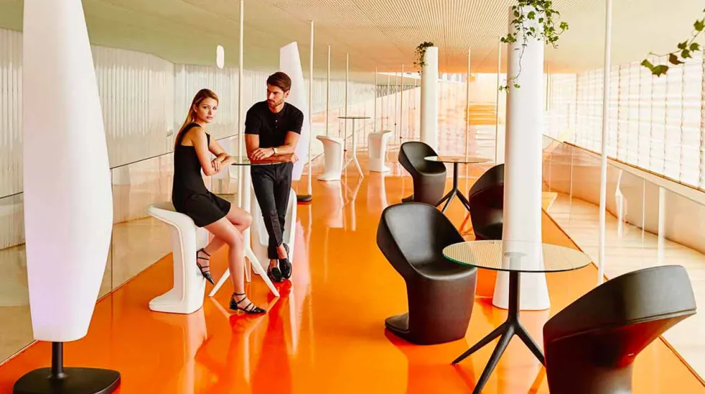 Vondom Outdoor Hocker-Moderner Outdoor Hocker Ufo von aus Polyethylen