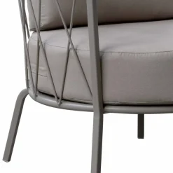 Viadurini in the Garden Metallsessel-Moderner Outdoor-Sessel aus lackiertem Metall und Stoff Made in Italy - Olma