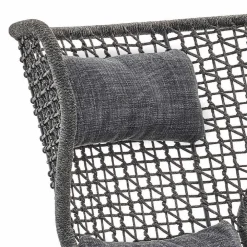 Varaschin Stoffsessel-Moderner Outdoor-Sessel mit Kopfstütze aus Stoff Emma