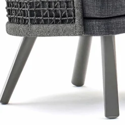 Varaschin Stoffsessel-Moderner Outdoor-Sessel mit Kopfstütze aus Stoff Emma