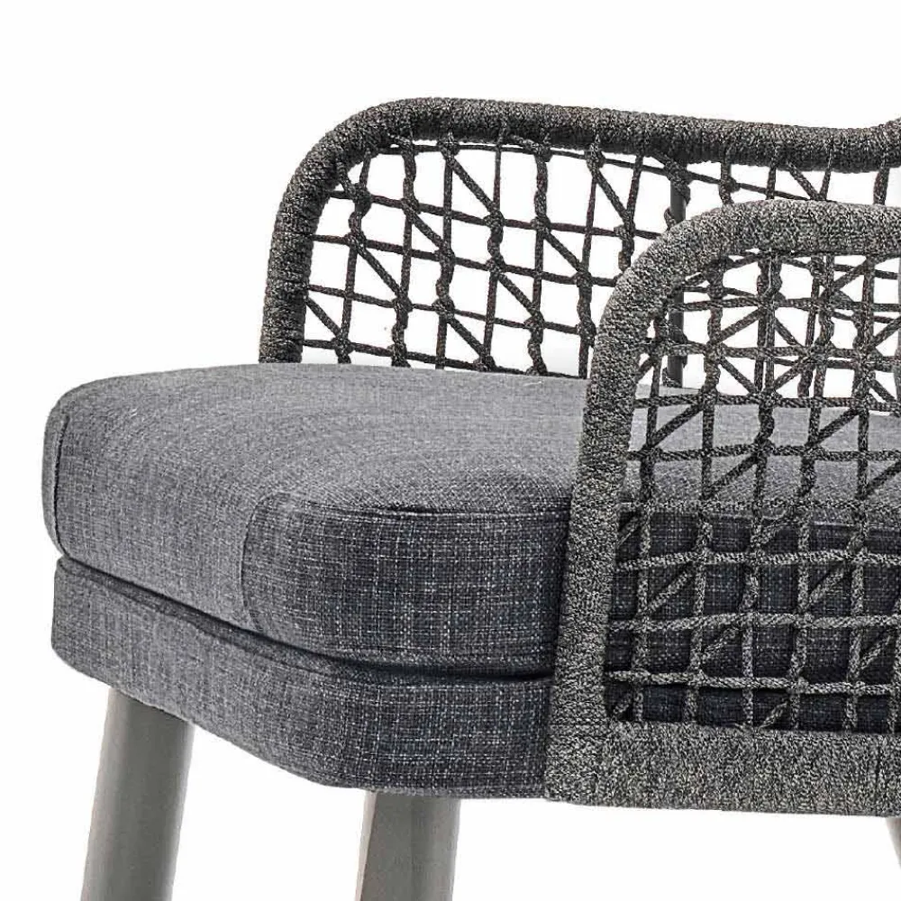 Varaschin Stoffsessel-Moderner Outdoor-Sessel mit Kopfstütze aus Stoff Emma