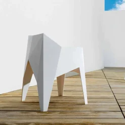 Vondom Gartenstühle Kunststoff-Moderner Outdoor-Sessel von Voxel, aus farbigem Polyethylen, 4 Stück