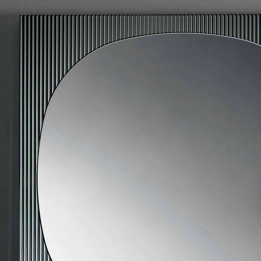 Viadurini Living Wandspiegel-Moderner quadratischer Wandspiegel in rauchiger Farbe Made in Italy - Bandolero