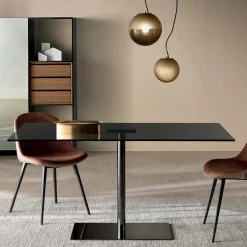 Viadurini Living Esstische Nach Mass|Esstische-Moderner rechteckiger Tisch aus geräuchertem oder extraleichtem Glas Made in Italy - Dolce