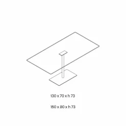 Viadurini Living Esstische Nach Mass|Esstische-Moderner rechteckiger Tisch aus geräuchertem oder extraleichtem Glas Made in Italy - Dolce