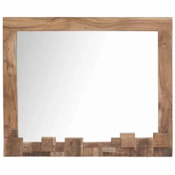 Viadurini Living Wandspiegel-Moderner rechteckiger Wandspiegel mit Akazienholzrahmen - Eloise