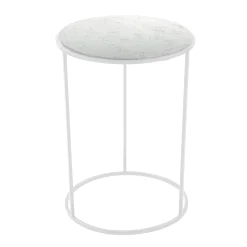 Viadurini Living Moderne Couchtische-Moderner runder Couchtisch aus Metall und hochwertigem Marmor - Raphael