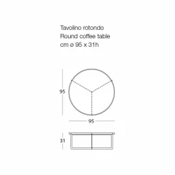 Viadurini in the Garden Garten Beistelltisch-Moderner runder Couchtisch im Freien aus Metall Made in Italy - Stephane