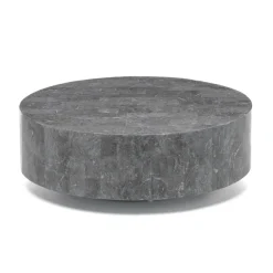 Viadurini Living Couchtische Aus Stein-Moderner runder Couchtisch aus Fossil Stone – Vermont